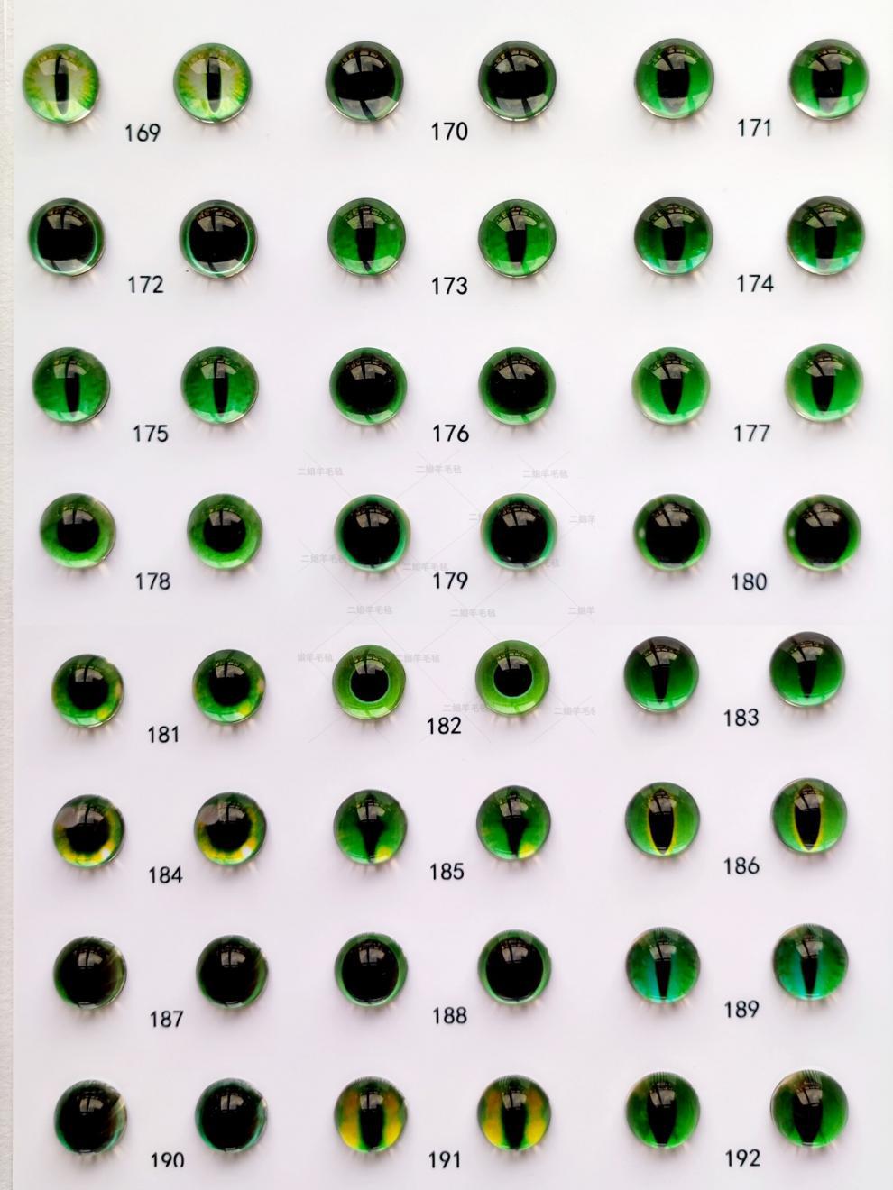 手工猫眼龙号人偶配件扭扭眼睛动物玩偶蓝色96羊毛毡眼珠diy73详情13