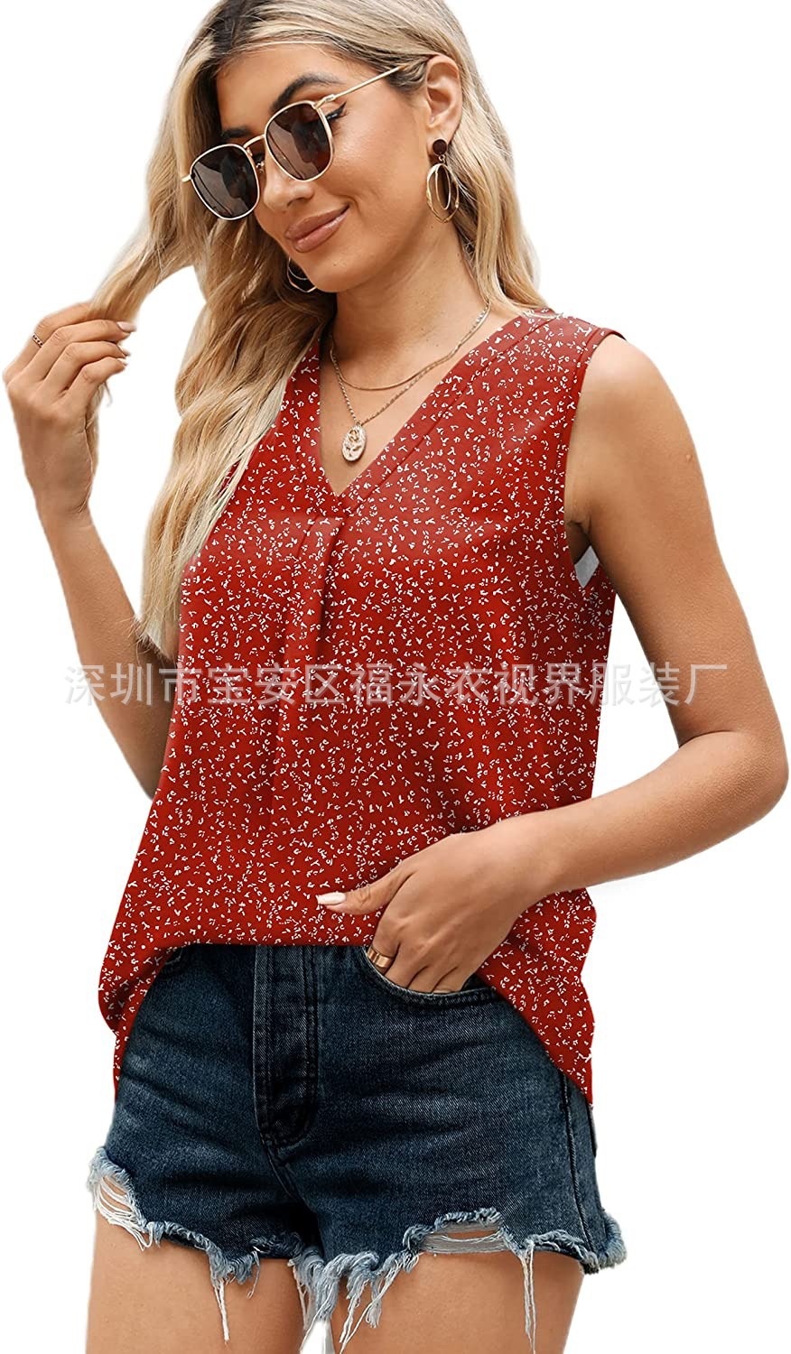 Wiish 2023 Auropean American Auropean Weish Yew Yeark، سترات صغيرة من الثلج من طراز V، من طراز Yew Yew Yeark، قمصان بدون أكمام مختومة pic 36