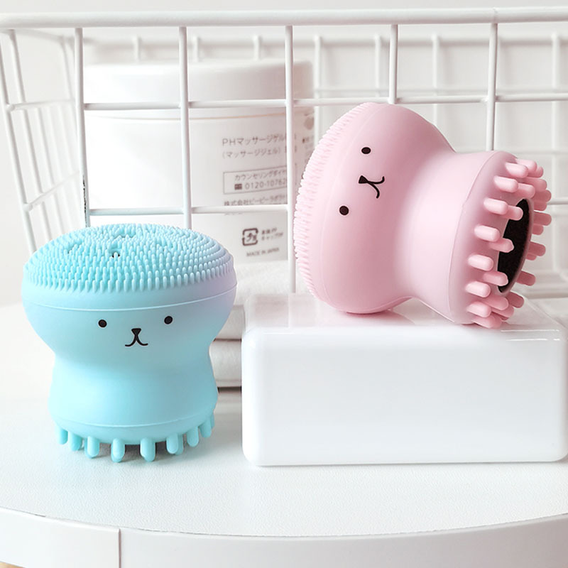 Silicone facial cleansing device, manual cleaning facial brush, soft bristle silicone massage brush, pore cleaner, silicone facial cleansing brush, exclusively for export pic 3