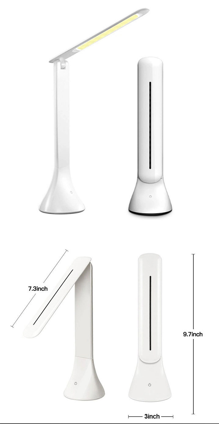 18-lamp folding COB desk lamp, eye-protecting book lamp, touch rechargeable folding desk lamp, gift lamp, advertising lamp pic 1