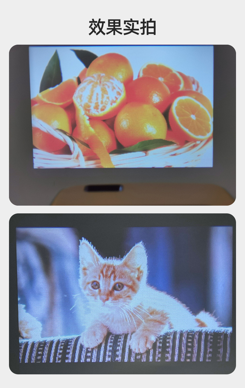 The new T20 mini wireless mobile phone projector is a portable led micro projector for home use, offering high-definition 1080p projection pic 4