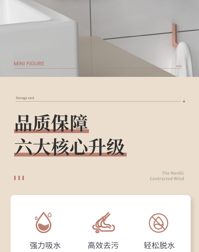 迷你桌面小拖把海绵清洁车载茶台玻璃显示器刮桌面水免手洗小拖把详情2