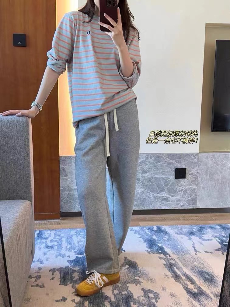 女装韩系高品质加厚高腰镰刀裤 显瘦百搭山本阔腿香蕉裤 代发详情7