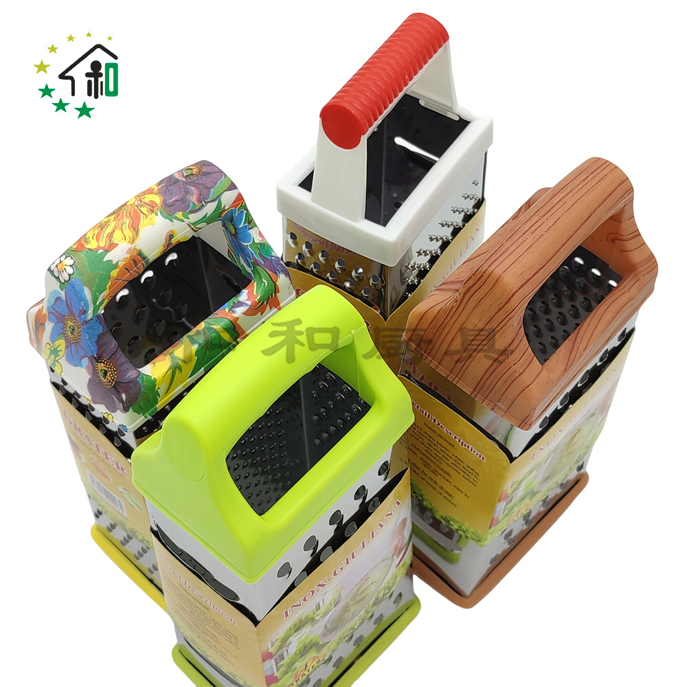 Stainless steel four-sided vertical kitchen multi-functional vegetable slicer, shredder, potato slicer, and vegetable scrubber pic 23