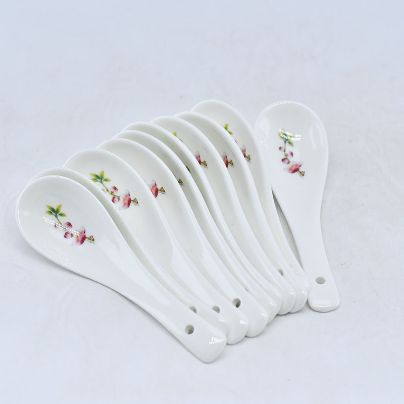 54 Skull Porcelain Tableware set, Chinese peach blossom bowls and plates complete set wholesale, household rice bowls and chopsticks, housewarming gifts wholesale pic 15