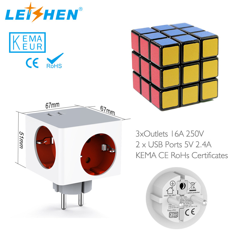 Dual usb power sockets, European and German standard wall sockets, switches, socket panels, multi-functional pic 3