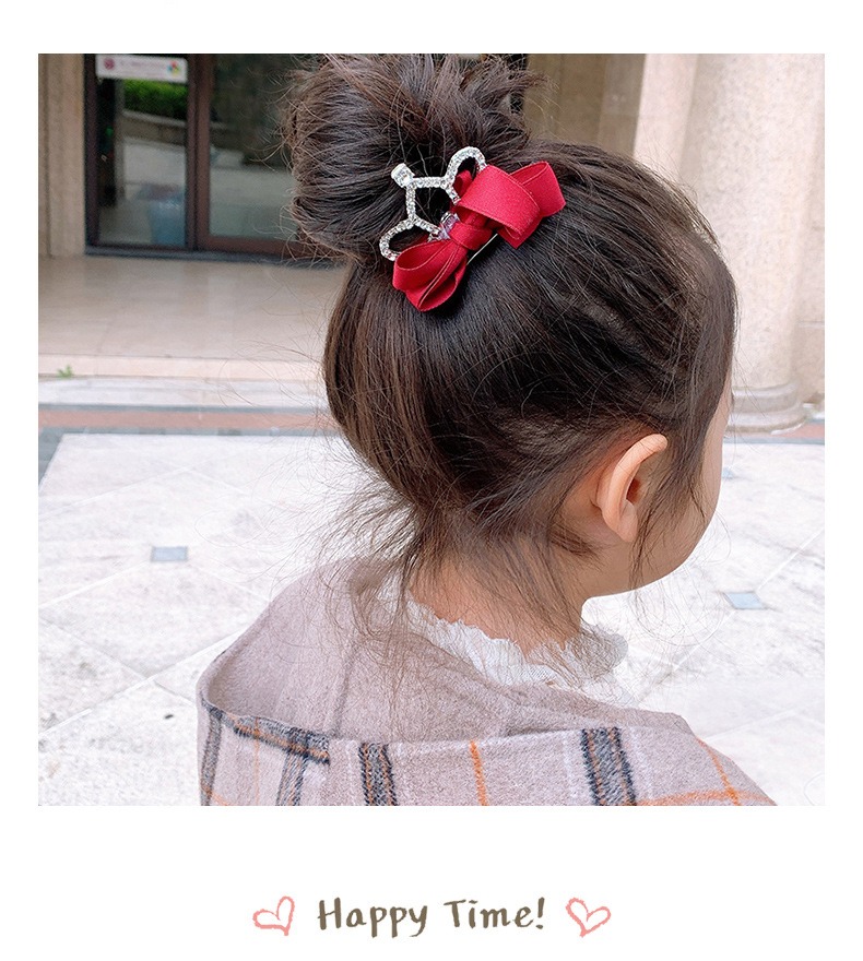 儿童新款皇冠蝴蝶结发夹小女孩新年发饰公主发卡夹子宝宝新款头饰详情18