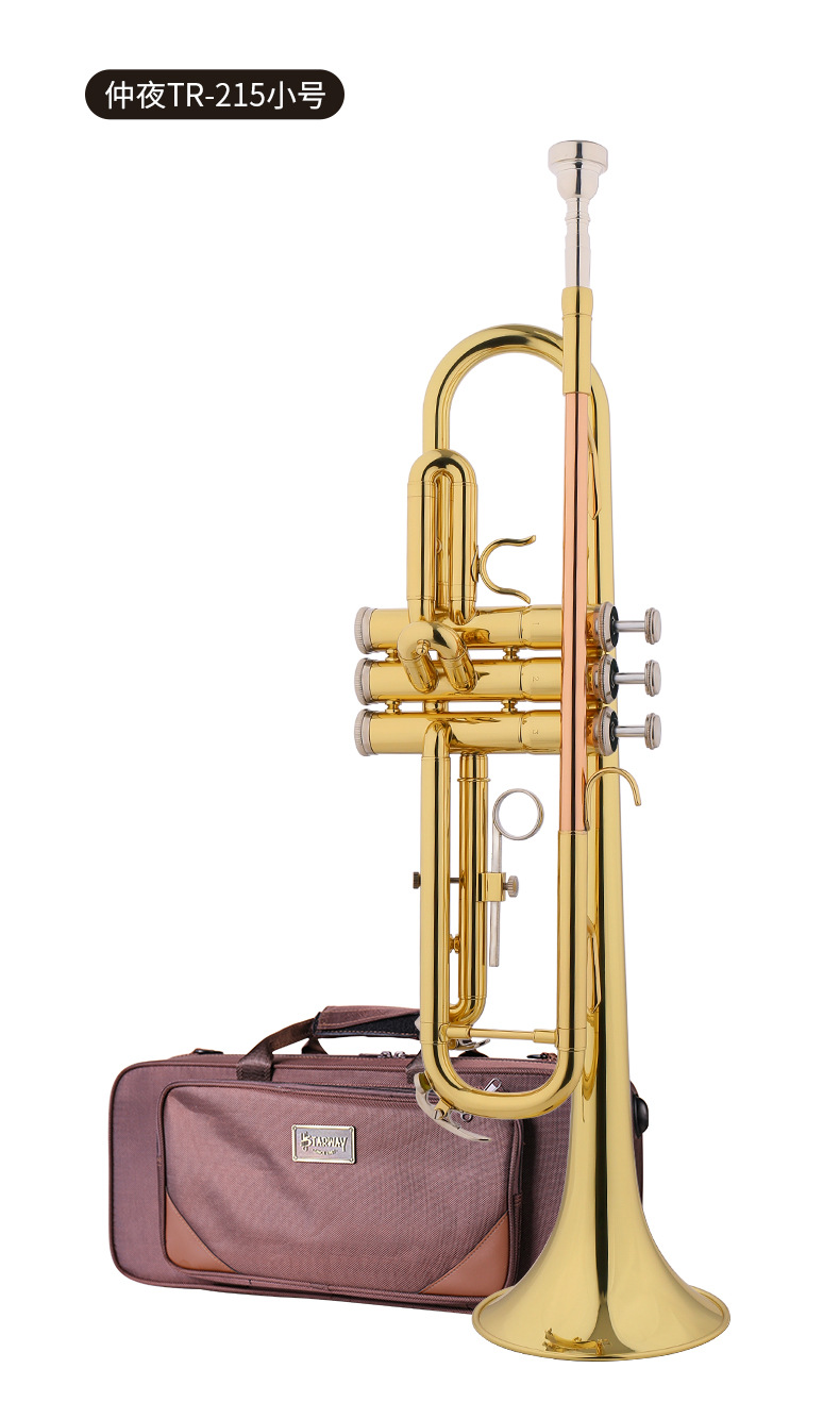 Starway斯达威黄铜小号专业演奏级降B调儿童成人管乐队乐器小号详情20