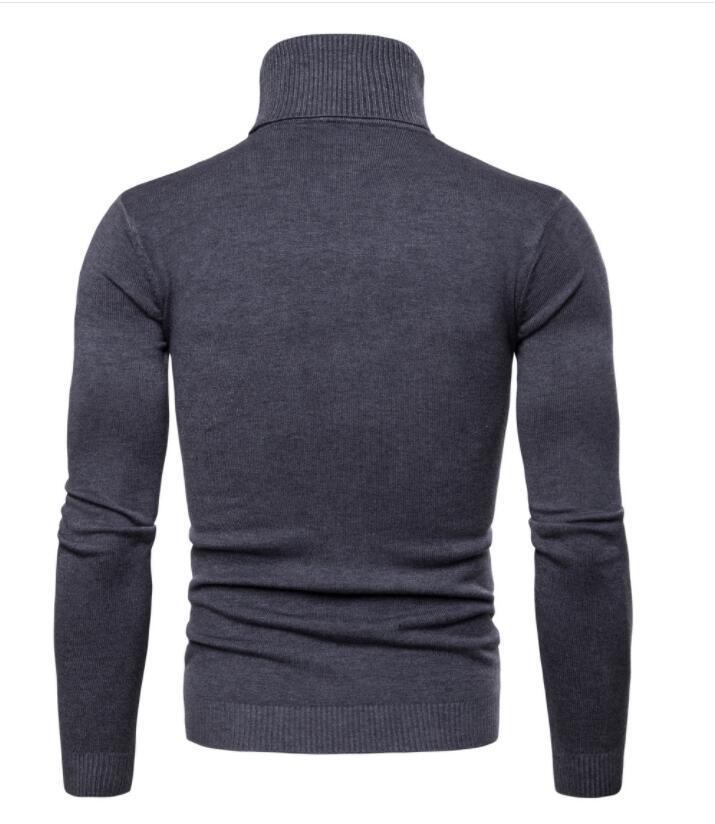 High-neck sweater for men, Korean-style slim-fit sweater, lapel woolen sweater for men, thick base knitted sweater for export pic 19