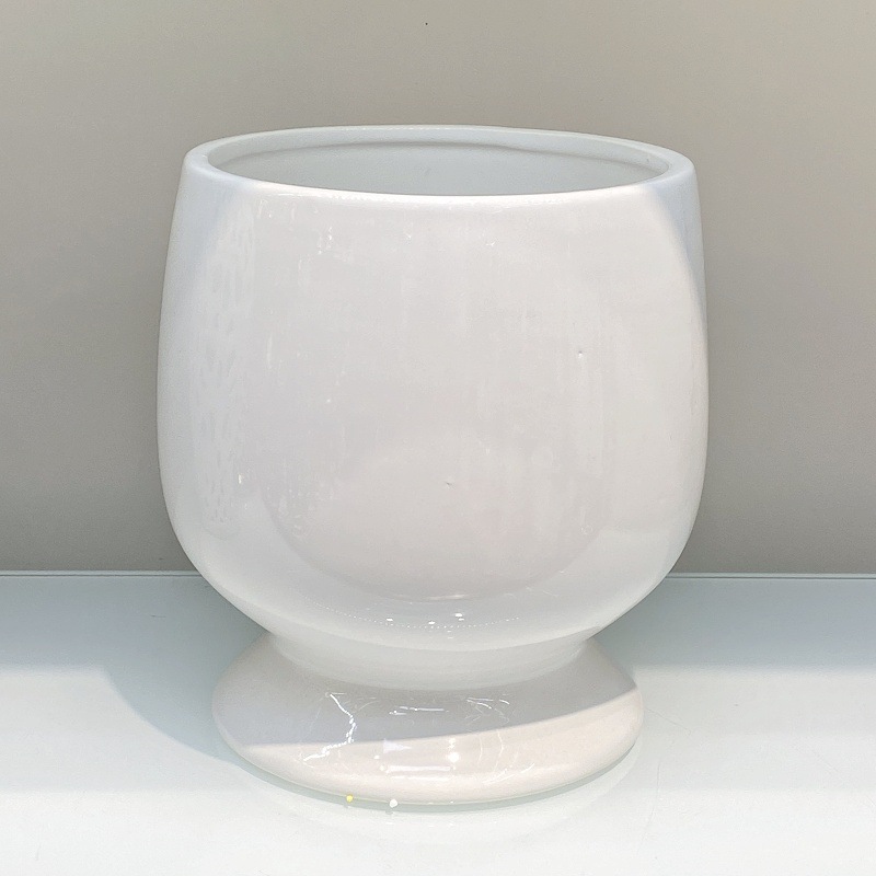 蝴蝶兰花盆盆景专用艺术纯白圆形椭圆形大花盆家具装饰盆栽花盆容器花瓶摆设摆件金堡花瓶详情23