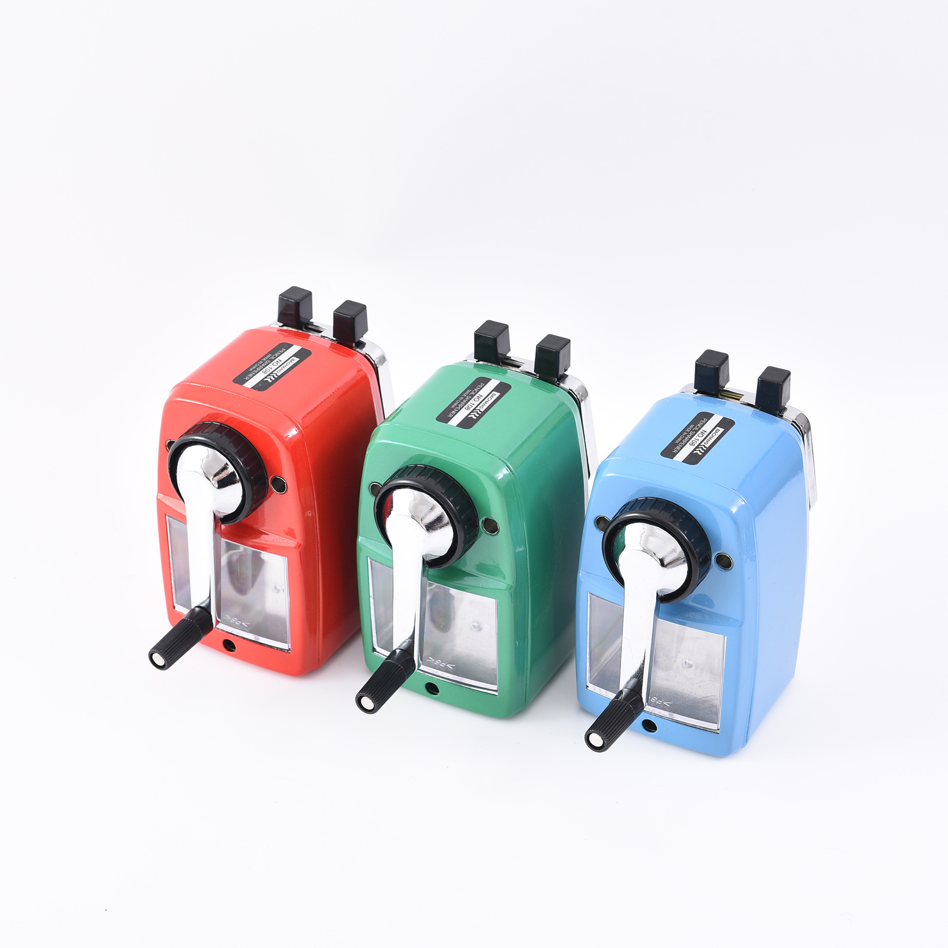 Factory direct supply of cartoon hand-cranked pen sharpener BC-108, cute hand-cranked pencil sharpener for students wholesale pic 6
