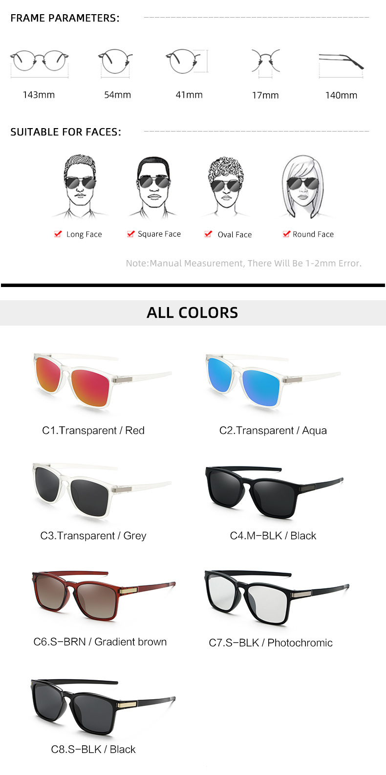 Amazon venta caliente gafas de sol moda hombres gafas de sol polarizador ciclismo gafas de sol para hombres premium sense wholesale pic 8