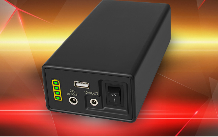 24V large-capacity 12v18650 lithium battery, small volume 5v mobile power bank, LED light strip monitoring, universal battery pic 2