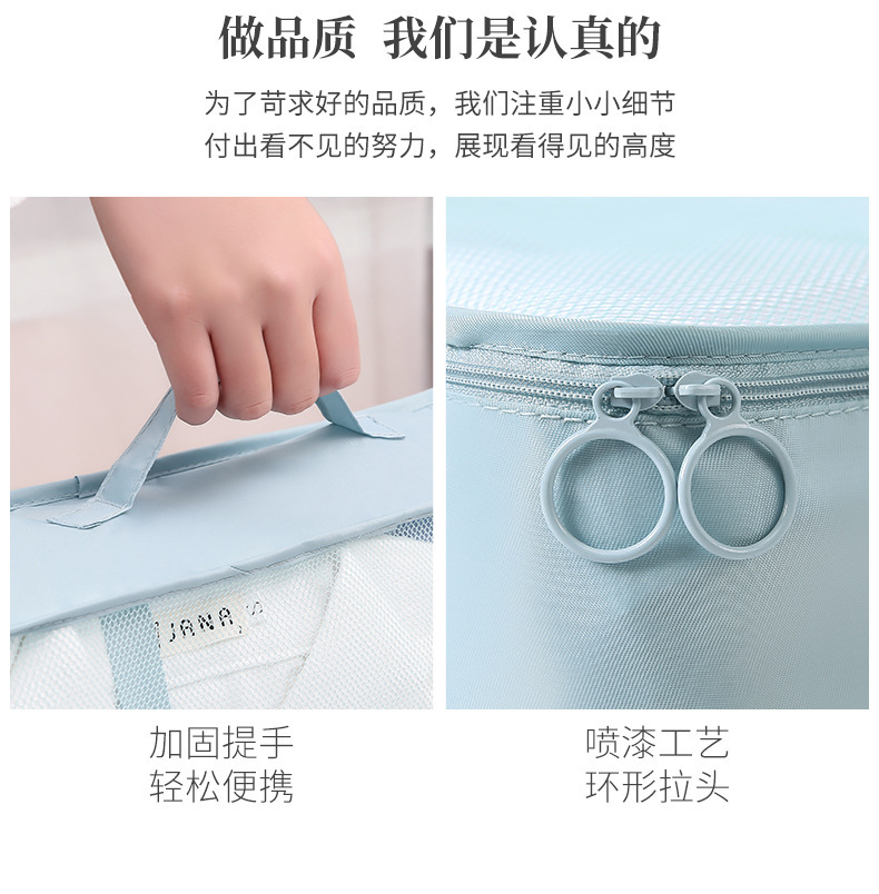 Travel seven-piece set storage bags, thickened luggage and clothing classification and organization storage bags for business trips and travels, wholesale from manufacturers pic 36