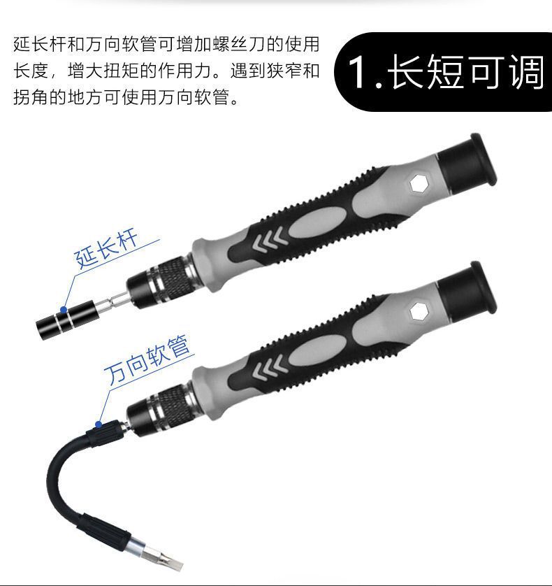 58-in-1 screwdriver set, a variety of household multi-functional screwdriver sets, precision tools for household disassembly and maintenance pic 5