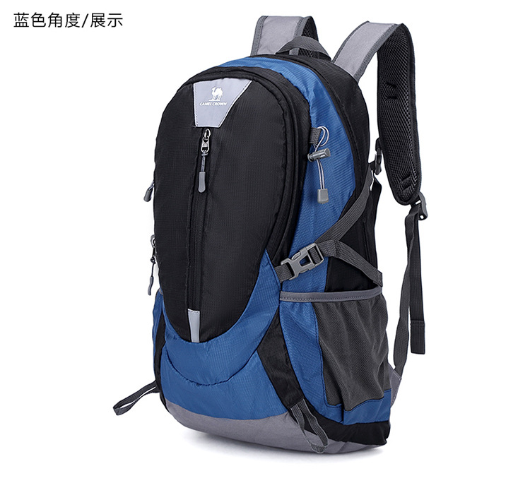 黑色户外运动背包 新款双肩包旅行包登山包户外背包男士背包详情18