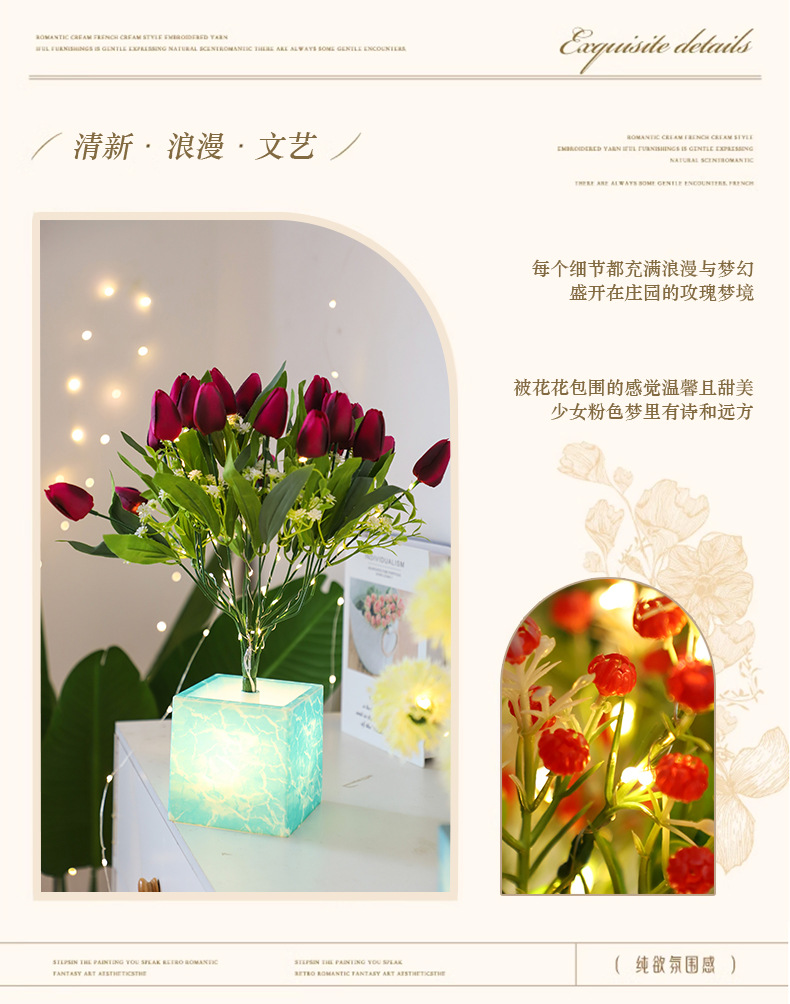 跨境新款圣诞节装饰造型小夜灯装饰露营灯氛围灯树灯仿真花灯礼物新款圣诞节装饰造型小夜灯装饰露营灯氛围灯树灯仿真花灯礼物详情4