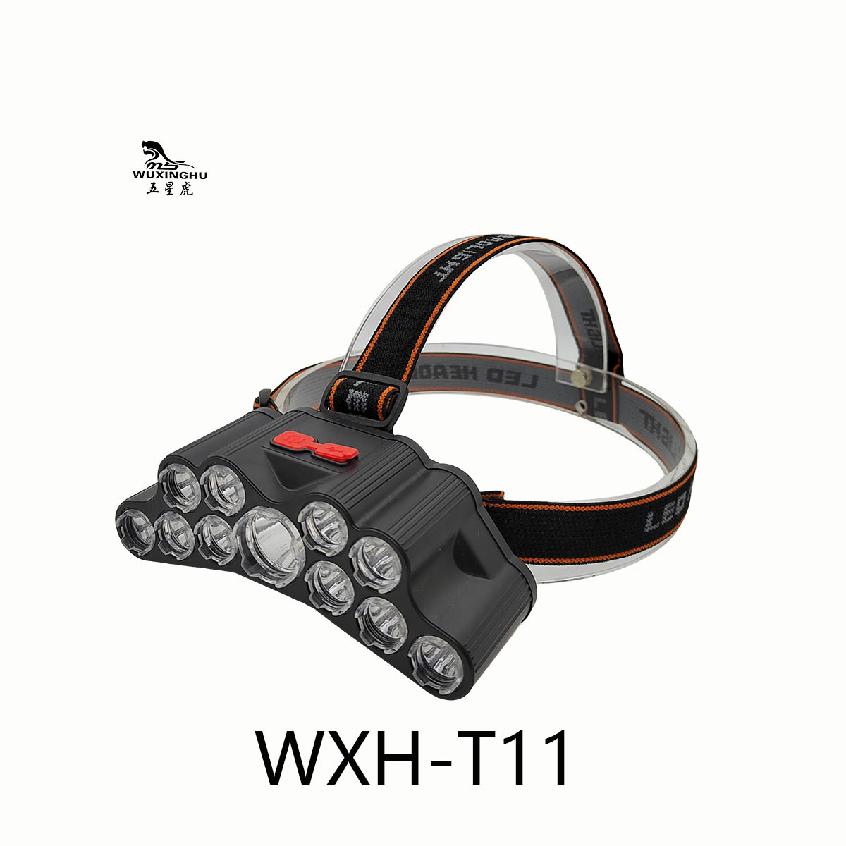 New cross-border exclusive LED waterproof headlamp, rechargeable high-intensity ultra-bright fishing lamp, long-range headlamp pic 2