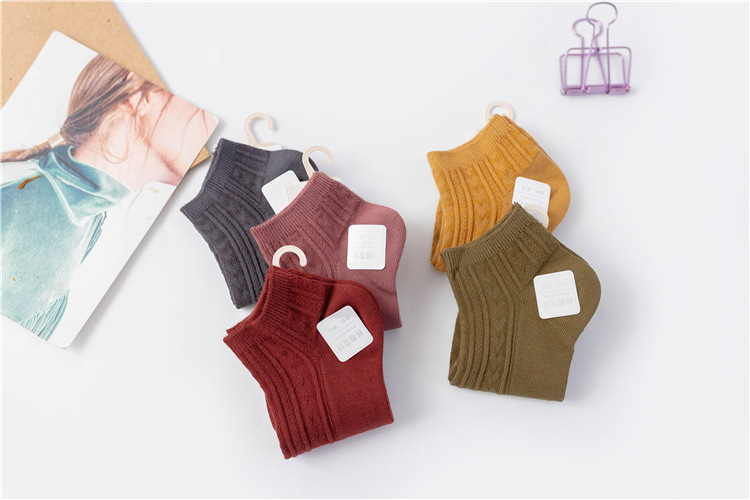 双针女士船袜 纯色日韩系学院风浅口女袜子全棉纯色百搭低帮棉袜详情7