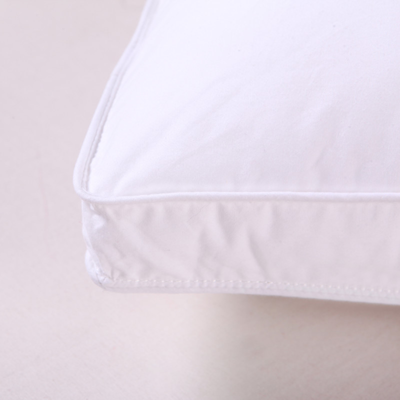 Wholesale five-star hotel pillow cores made of all-cotton feather velvet, adult single-person student neck protection pillows pic 13