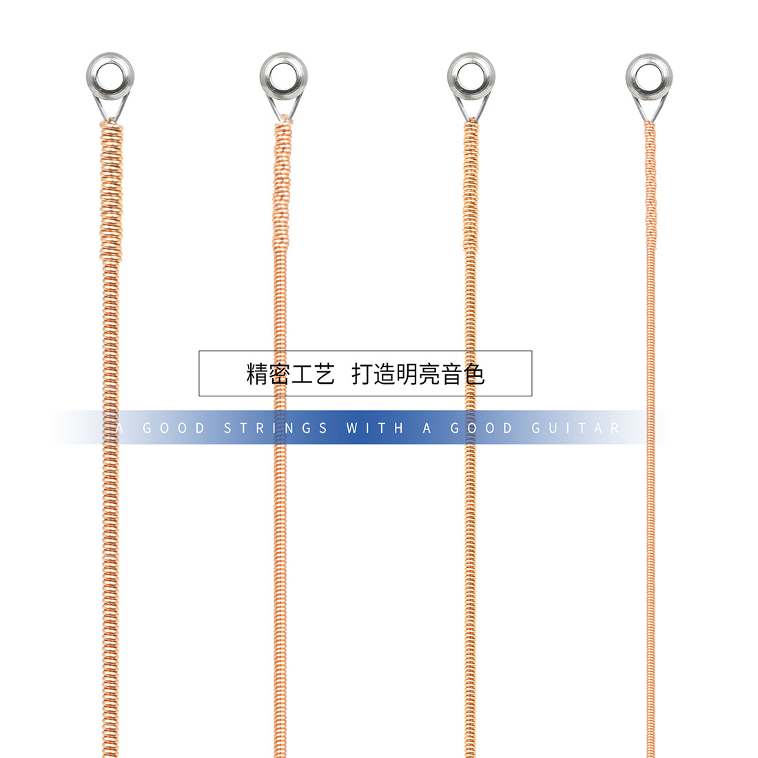 IRIN wooden Bass strings, 4-string coated carbon steel red copper strings, individual packaging, set strings, bass strings, wholesale pic 9