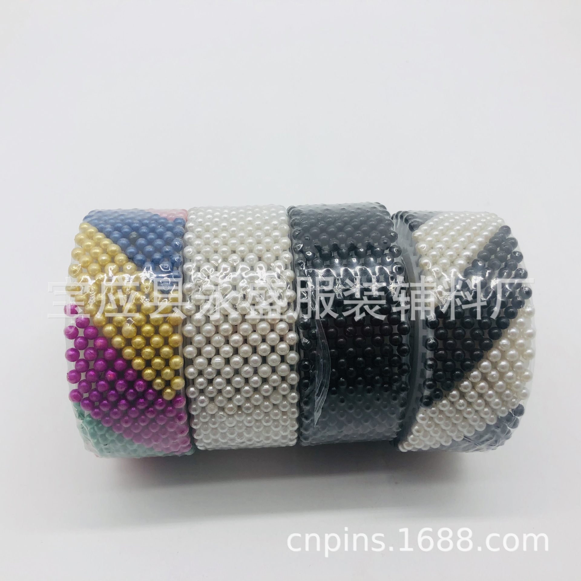 厂家批发480枚彩色珠光针盘4*0.6*38mmDIY服装定位珠针供应详情4