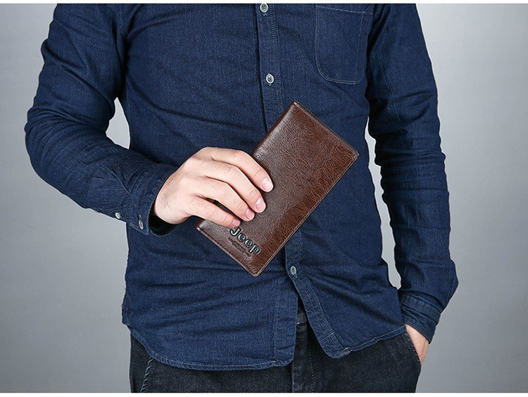 赠品长款 男士钱包长款包时尚商务男手拿包休闲牛皮手包详情45