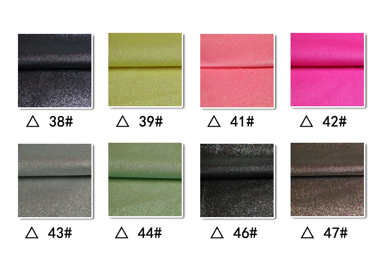 Factory wholesale of Grite PU fabric for luggage, shoes, leather, gold and silver, scallion powder, sequined leather fabric pic 9