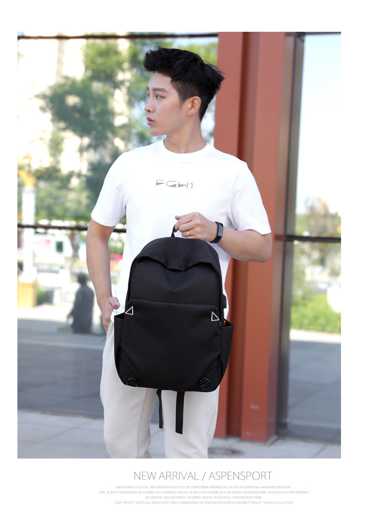 New Oxford cloth backpack for men, USB charging backpack, water-resistant computer bag, large-capacity schoolbag for female students pic 13