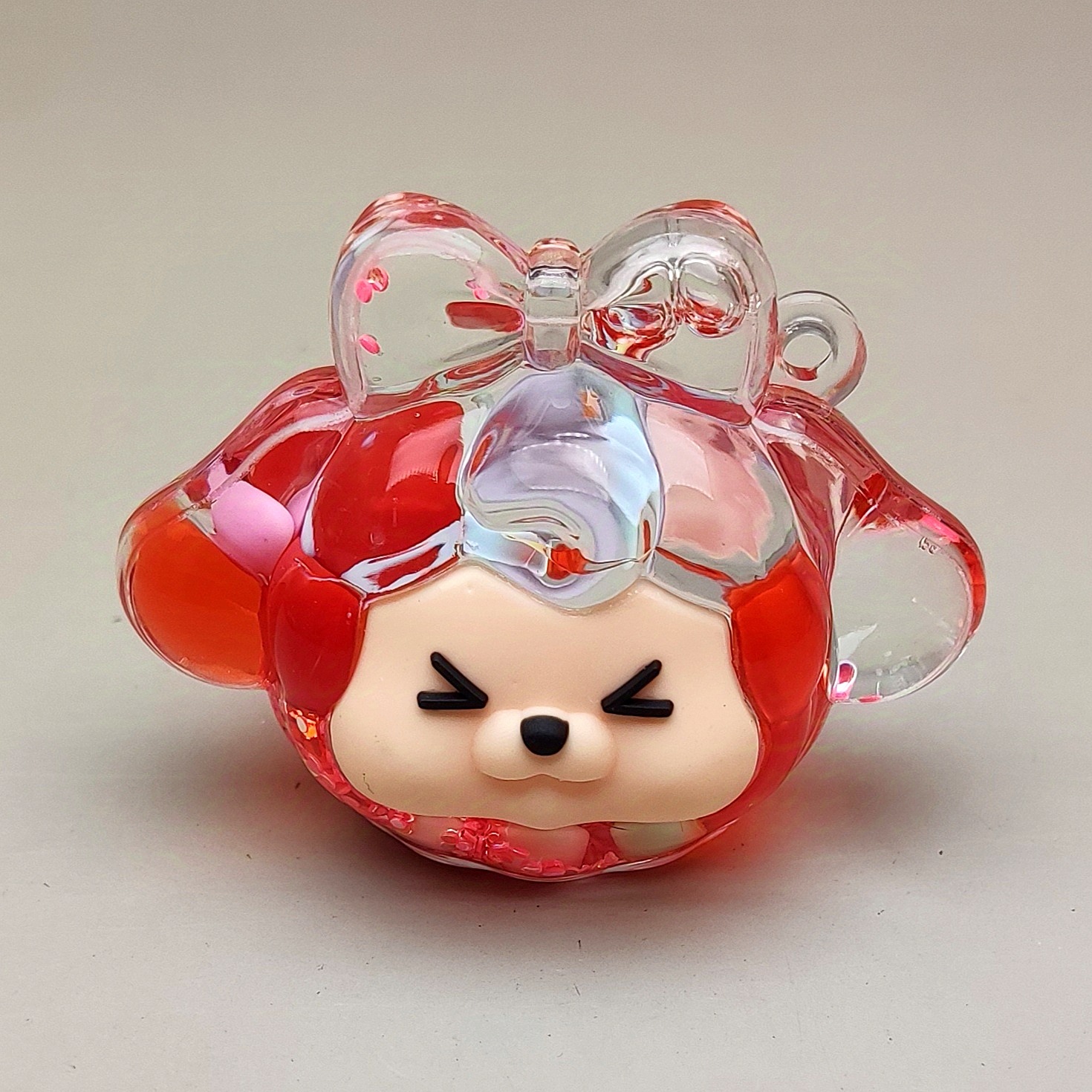 抖音爆款亚克力流沙糖豆kiki小狗钥匙扣桌面摆件创意橡皮擦详情6