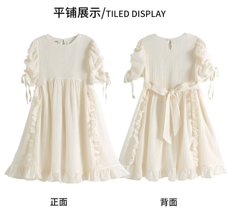 2024 New summer dress for girls, a sweet princess dress for older children, a stylish and sweet long dress for kids pic 7