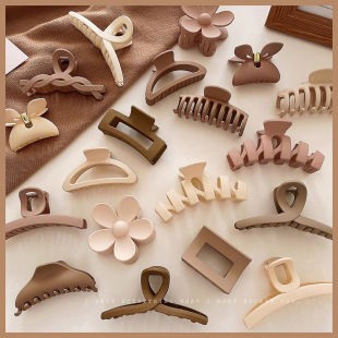 法式抓夹后脑勺发夹女ins韩国气质发卡头饰亚克力蝴蝶鲨鱼夹批发详情5