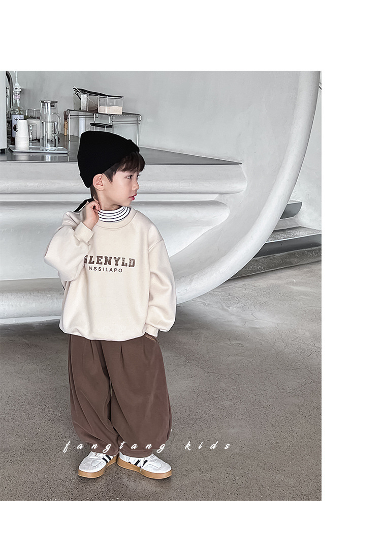 麦可希童装儿童裤子加绒2023秋冬新款韩版男童保暖加厚休闲裤冬装详情23