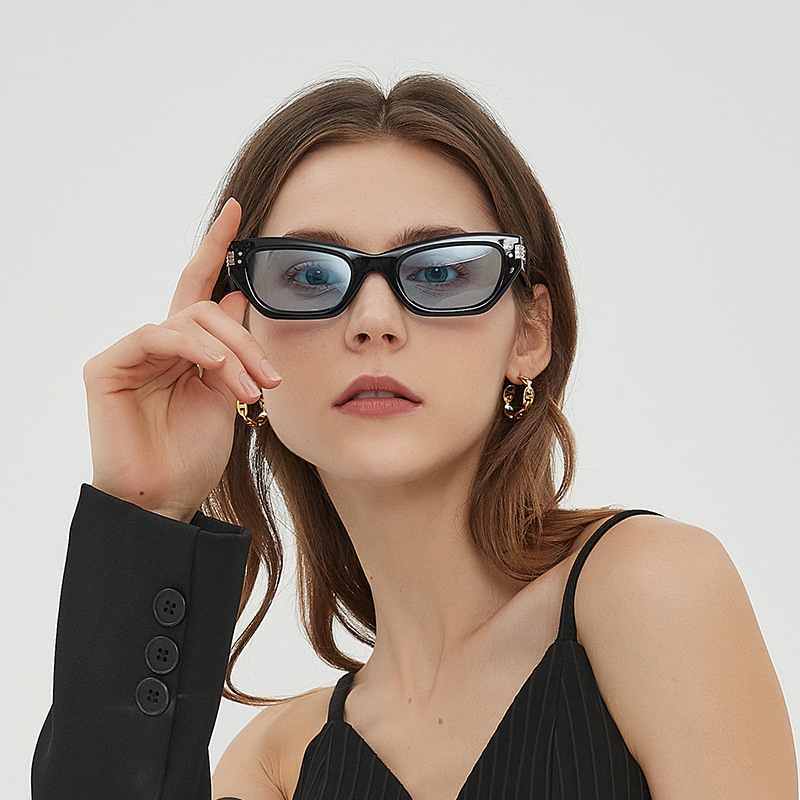 Korean-style cat glasses, sweet and cool, niche 5463 trendy sunglasses, fashionable dopamine, individualistic, spicy and exaggerated sunglasses pic 2