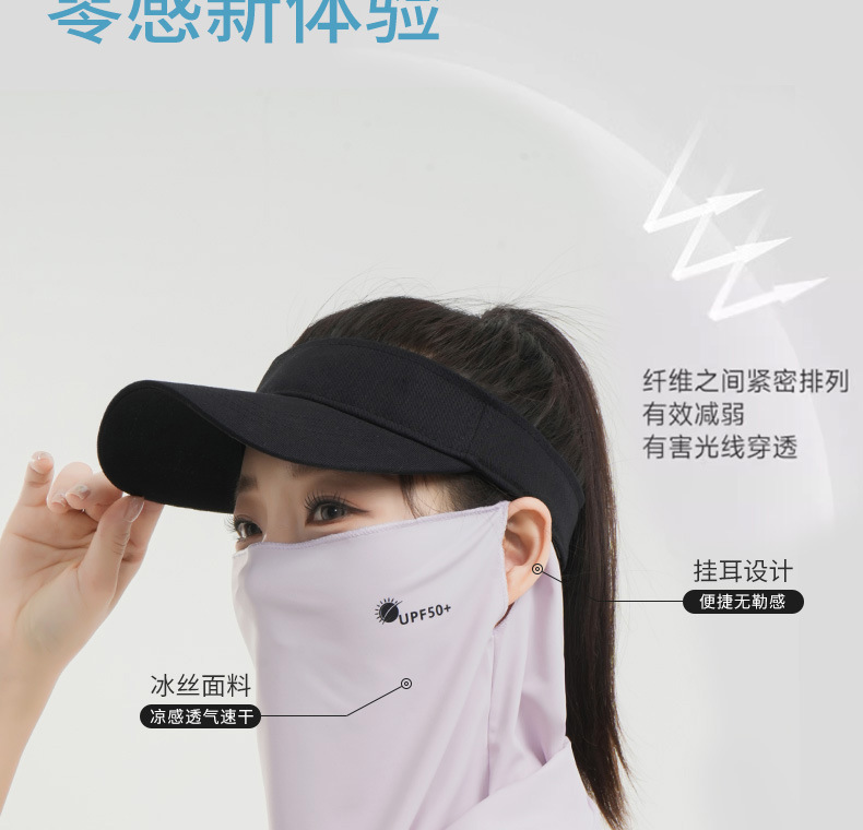 防晒脸罩夏季男女薄款锦纶冰丝防紫外线户外骑行遮全脸防晒面罩详情6