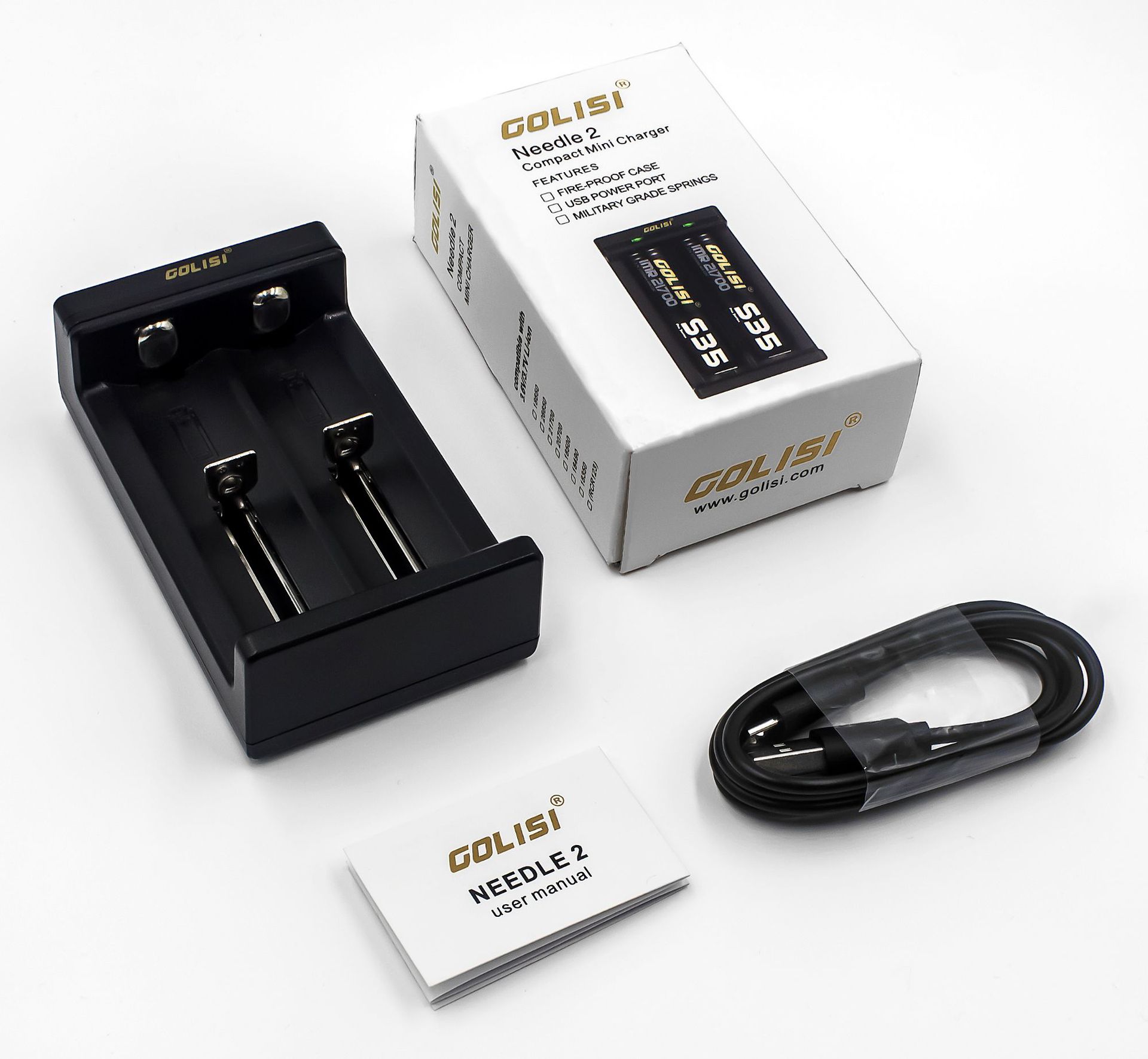 The Needle 2 5V/1A charger supports charging 18650, 26650 and 21700 lithium batteries pic 5