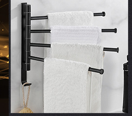 电热毛巾架免打孔家用卫生间智能恒温加热烘干架浴巾架浴室置物架详情3