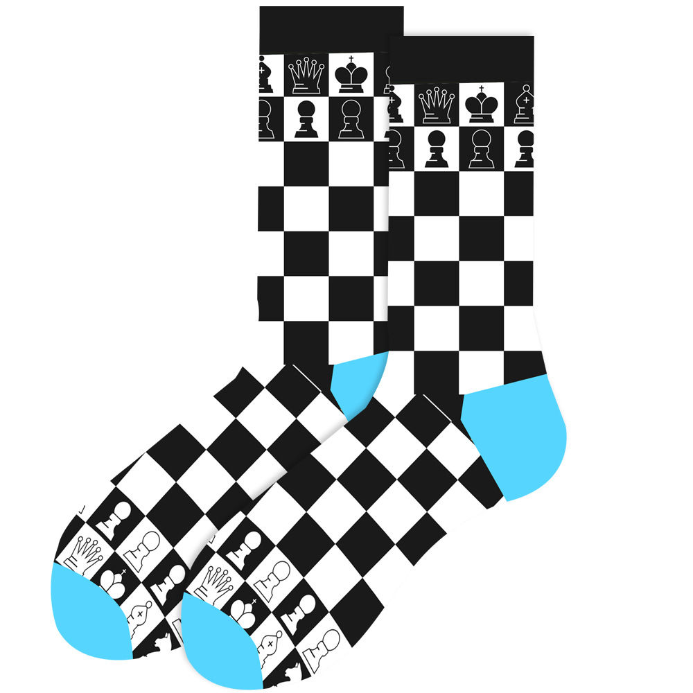 2023秋冬亚马逊新款动物中筒袜几何男袜搞笑骷髅袜子笑脸女袜潮袜详情19