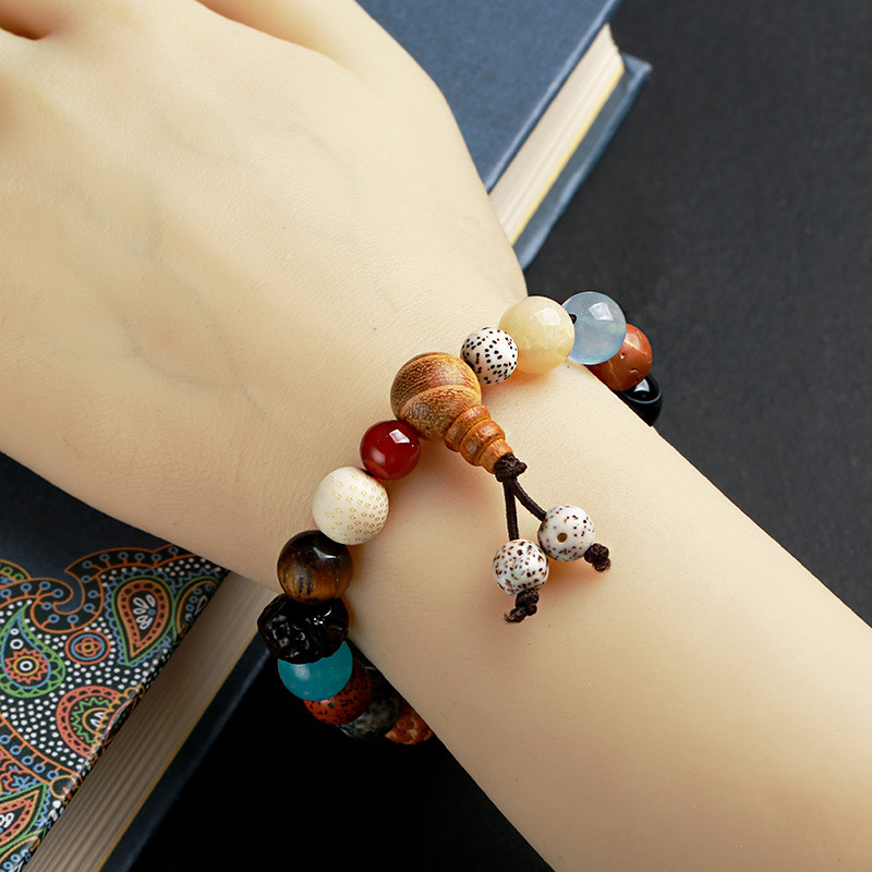 18-seed bracelet, hand-held 18-seed Bodhi bracelet, female Bodhi bracelet, 18-seed multi-treasure Buddhist prayer beads, commemorative jewelry pic 6
