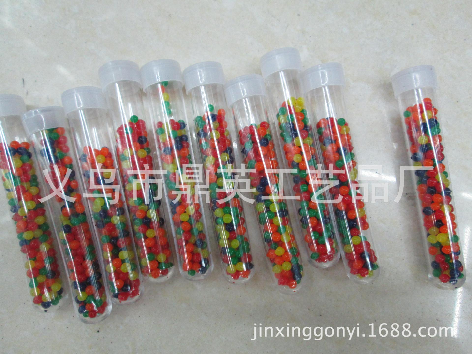 鼎浩 2025新款水晶彩泥 吸水珠WATER BEADS DIY 营养土无土栽培泡大珠水宝宝 40只/卡 地摊解压玩具详情5