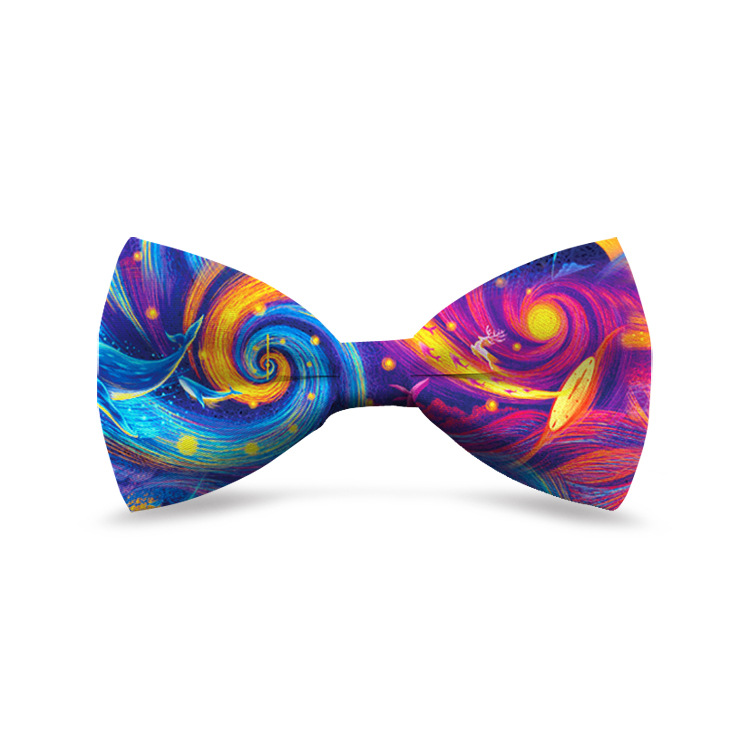 跨境新品时尚印花领结宠物配饰猫狗蝴蝶结装饰宠物猫狗节日礼品详情1