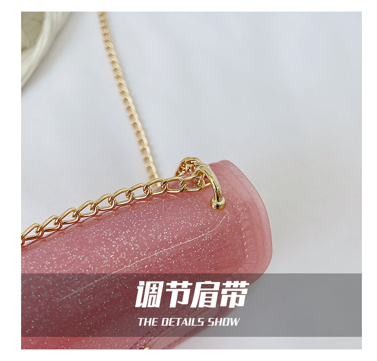 2021夏季新款PVC果冻包mini时尚花边小方包化妆包单肩斜挎ins女包详情69