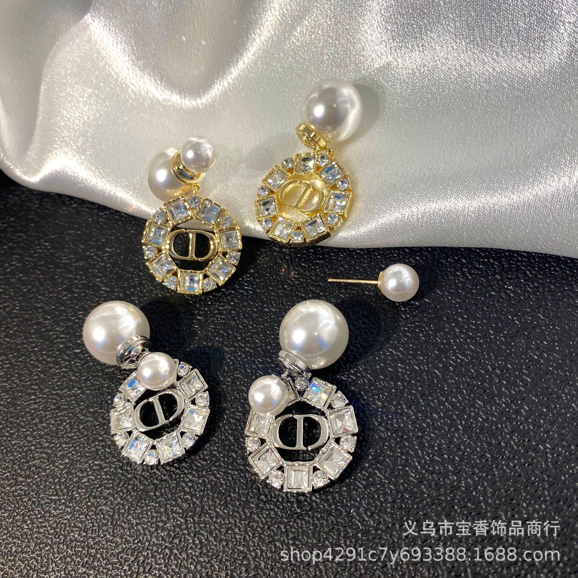 倪妮杨幂明星同款高级感无耳洞螺旋耳夹新娘轻奢耳环法式水滴耳饰详情24