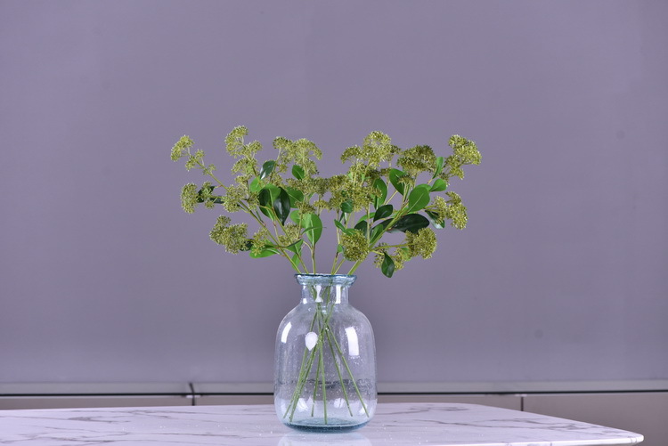 Artificial flower bouquets, flower arrangements, green plants, Dingding grass, artificial flowers, living room ornaments, decorative items, plastic flowers, photography props, silk flowers, artificial plants pic 4