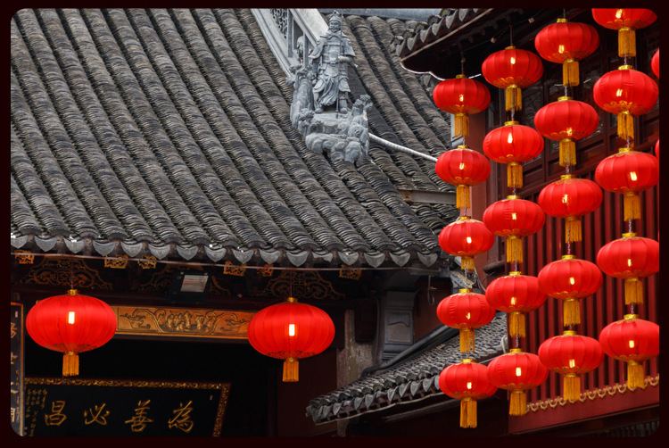 Large red iron mouth lanterns, outdoor National Day decorative lanterns, printed advertising lanterns, New Year and Spring Festival large red lanterns wholesale pic 13