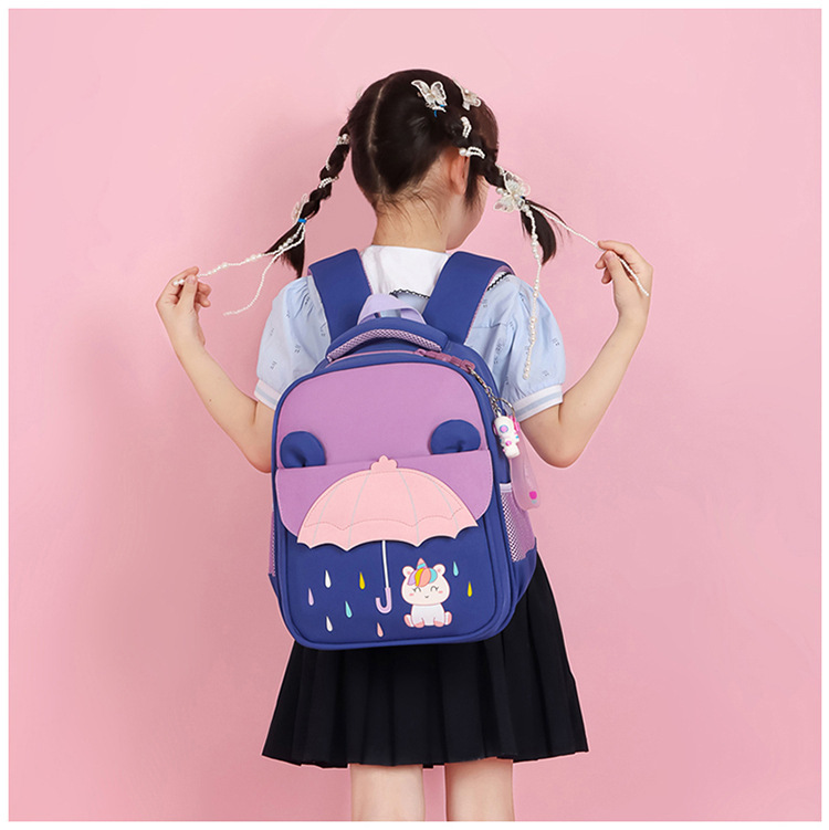 New color-matched cartoon backpack for middle and large classes of primary school students, as well as backpacks for boys and girls in preschool classes pic 18