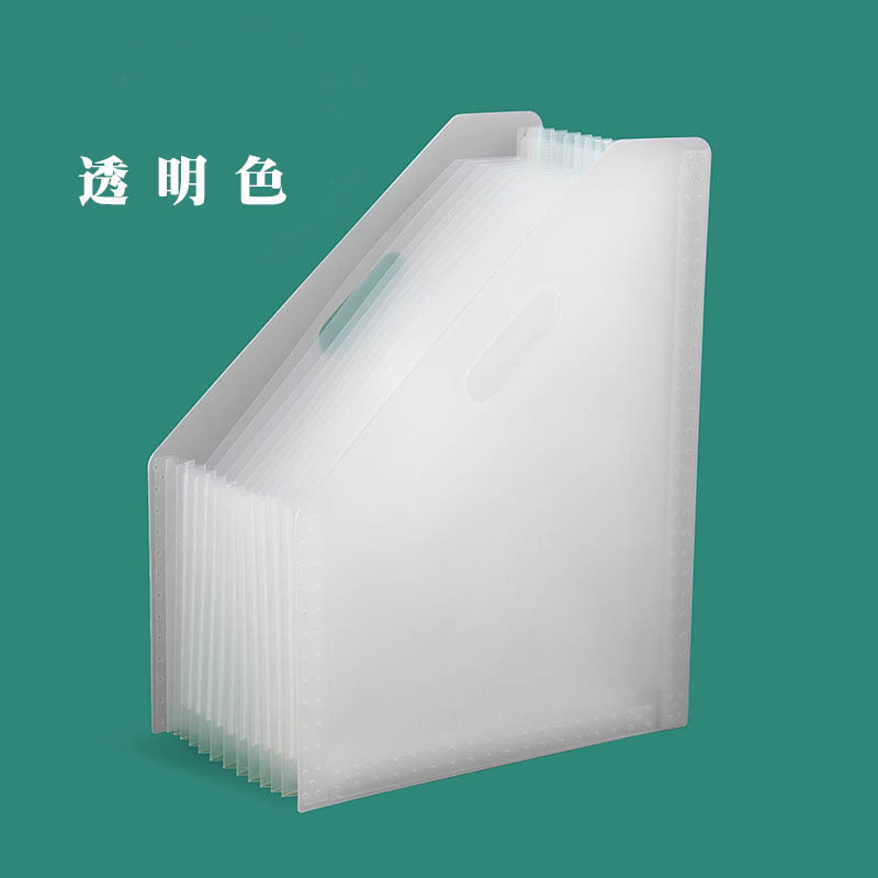 13-compartment slanted standing vertical organ bag file storage bag, retractable multi-layer student test paper folder pic 9