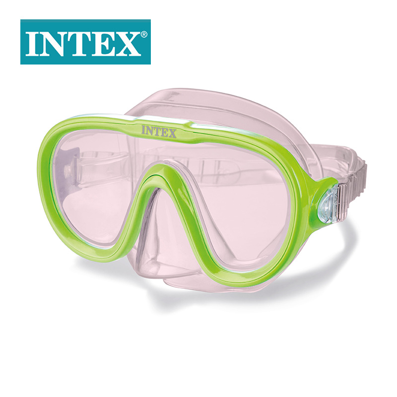 INTEX55916 purple/green mask swimming goggles, professional adult swimming and diving goggles, wholesale of water products pic 3
