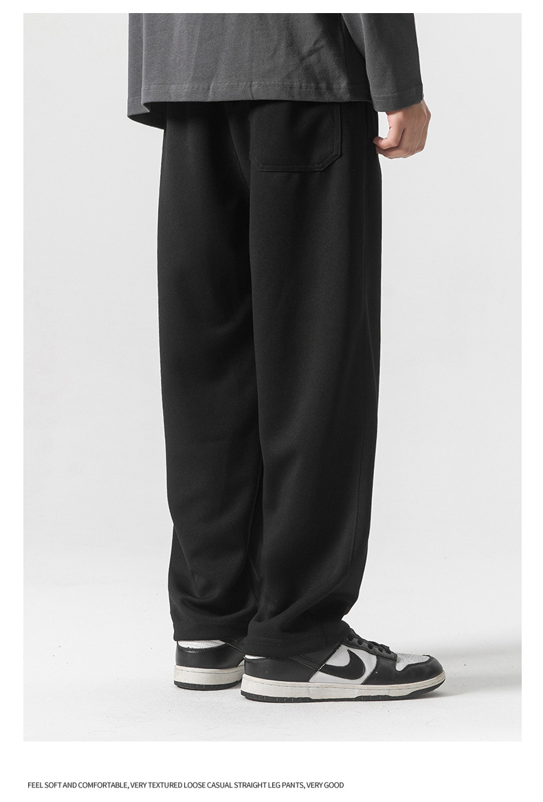 8 colors to choose from, 350g heavy-weight straight-leg sweatpants, a new style for men in the autumn of 2023, featuring loose, casual and sporty pants pic 12