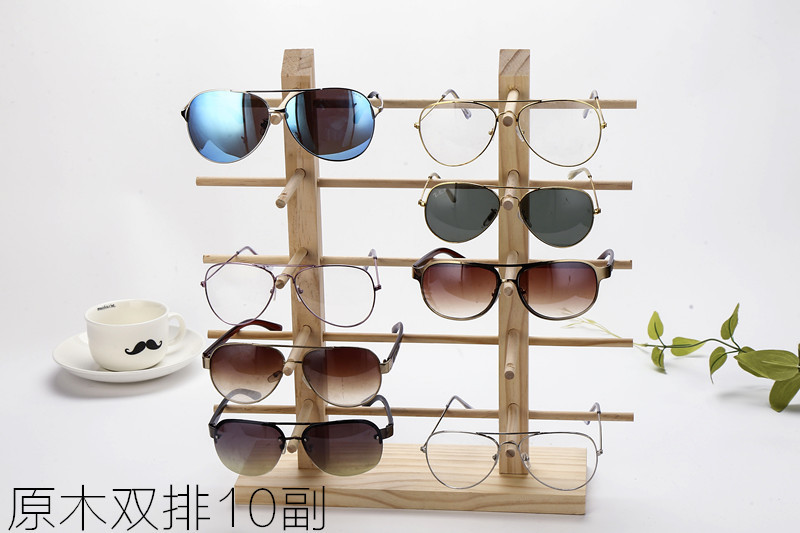 Solid wood eyeglass display stand, eyeglass store storage rack, display decoration prop, sunglasses, sunglasses stand, eyeglass rack pic 11